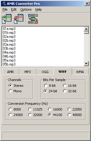 AMR Converter Pro – Main Window